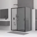 Душевой уголок 120х90 см RGW CL-48B (CL-14B+Z-050-1B) Classic 32094892-014 прозрачное