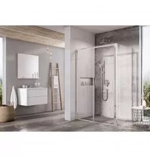 Душевой уголок 110х80 см Ravak Blix Slim BLSDP2 + BLSPS X0PMD0C00Z1 + X9BM40C00Z1 прозрачное