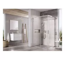 Душевой уголок 90х80 см Ravak Blix Slim BLSRV2K + BLSRV2K X1XM40C00Z1 + X1XM40C00Z1 прозрачное