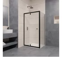 Душевой уголок 118,5-131,5х80 см RGW PA-44B (PA-02B+Z-050-1B) Passage 04084418-014 прозрачное