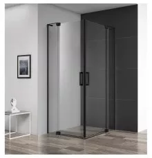 Душевой уголок 80-90х80-90 см Cezares SLIDER-A-2-80/90-C-NERO прозрачное