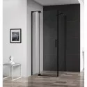 Душевой уголок 100-110х99,5 см Cezares SLIDER-AH-1-100-100/110-C-NERO прозрачное