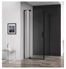 Душевой уголок 90-100х99,5 см Cezares SLIDER-AH-1-100-90/100-C-NERO прозрачное