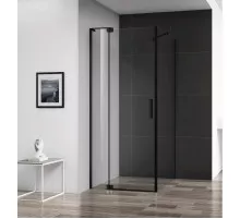 Душевой уголок 80-90х89,5 см Cezares SLIDER-AH-1-90-80/90-C-NERO прозрачное