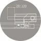 Купить Душевой уголок 100-110х80-90 см Cezares SLIDER-AH-2-80/90-100/110-GRIGIO-NERO серое в магазине сантехники Santeh-Crystal.ru