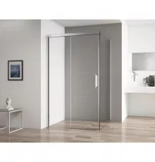 Душевой уголок 110х80 см Cezares DUET SOFT-AH-1-110/80-C-Cr прозрачное