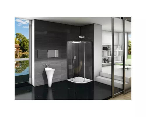 Приобрести Душевой уголок 100х100 см Good Door Galaxy R-100-C-CH прозрачное в магазине сантехники Santeh-Crystal.ru