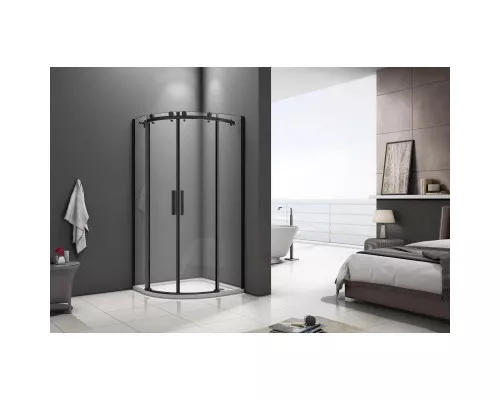 Приобрести Душевой уголок 90х90 см Good Door Galaxy R-TD-90-C-B прозрачное в магазине сантехники Santeh-Crystal.ru