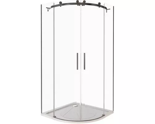 Приобрести Душевой уголок 90х90 см Good Door Galaxy R-TD-90-C-B прозрачное в магазине сантехники Santeh-Crystal.ru