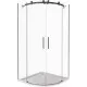 Приобрести Душевой уголок 90х90 см Good Door Galaxy R-TD-90-C-B прозрачное в магазине сантехники Santeh-Crystal.ru