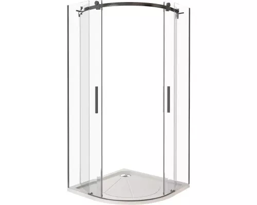 Купить Душевой уголок 100х100 см Good Door Galaxy R-TD-100-C-B прозрачное в магазине сантехники Santeh-Crystal.ru