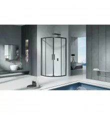 Душевой уголок 80х80 см Good Door Cofe R-80-C-B прозрачное