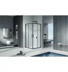 Душевой уголок 100х100 см Good Door Cofe CR-100-C-B прозрачное