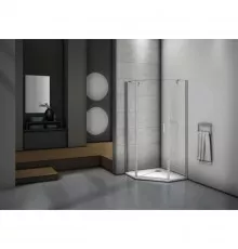 Душевой уголок 90х90 см Good Door Mokka PNT-90-C-WE прозрачное