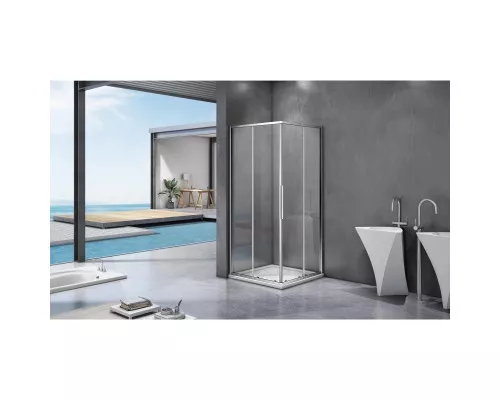 Купить Душевой уголок 90х90 см Good Door Idea CR-90-C-CH прозрачное в магазине сантехники Santeh-Crystal.ru