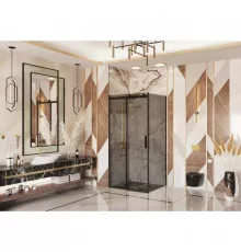 Душевой уголок 120х80 см Ambassador Benefit 19022201HBB-80HBB тонированное