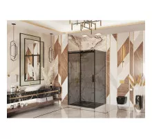 Душевой уголок 140х110 см Ambassador Benefit 19022203HBB-110HBB тонированное