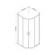 Купить Душевой уголок 80х80 см Vincea Garda VSQ-1G800CL прозрачное в магазине сантехники Santeh-Crystal.ru
