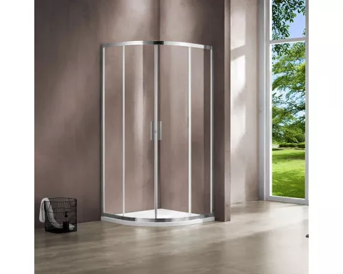 Купить Душевой уголок 80х80 см Vincea Garda VSQ-1G800CL прозрачное в магазине сантехники Santeh-Crystal.ru