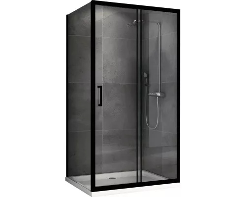 Купить Душевой уголок 140х100 см Abber Schwarzer Diamant AG30140B-S100B прозрачное в магазине сантехники Santeh-Crystal.ru