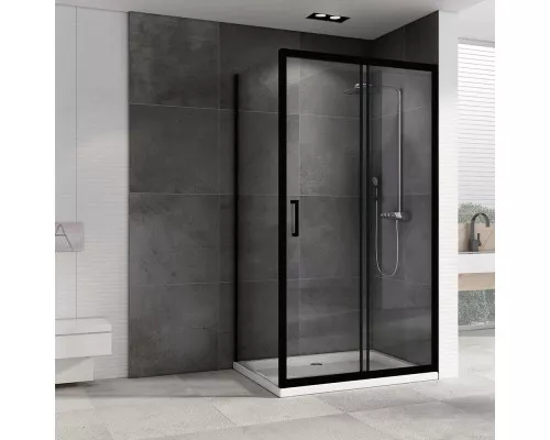 Купить Душевой уголок 140х100 см Abber Schwarzer Diamant AG30140B-S100B прозрачное в магазине сантехники Santeh-Crystal.ru