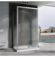 Душевой уголок 130х75 см Abber Schwarzer Diamant AG30130MH-S75M-S75M матовое