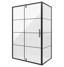 Душевой уголок 120х80 см Niagara NG-0220-08BLACK прозрачное