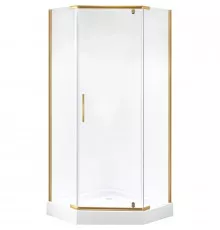 Душевой уголок 100х100 см Niagara NG-6434-08GOLD прозрачное