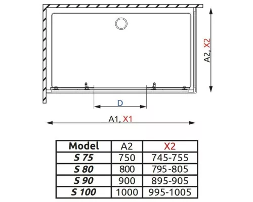 Купить Боковая стенка Radaway Premium Plus S 75 прозрачное в магазине сантехники Santeh-Crystal.ru