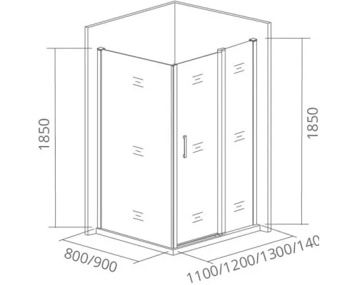 Заказать Боковая стенка 80 см Good Door Infinity SP-80-C-CH прозрачное в магазине сантехники Santeh-Crystal.ru