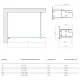 Приобрести Неподвижная перегородка 96х189 см Vegas Glass EAF 96 01 10 сатин в магазине сантехники Santeh-Crystal.ru