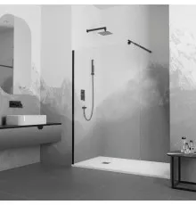 Неподвижная перегородка 60 см RGW WA-002 B Walk-in 35100206-14 прозрачное