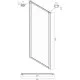 Приобрести Боковая стенка 70 см Ambassador Forsa 70NX прозрачное в магазине сантехники Santeh-Crystal.ru