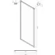 Купить Боковая стенка 100 см Ambassador Forsa 100NX прозрачное в магазине сантехники Santeh-Crystal.ru