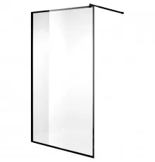 Неподвижная перегородка 100 см Niagara NG-687-10BLACK прозрачное