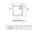 Приобрести Акриловый поддон 90x90 см Santek Палермо 1.WH30.2.476 в магазине сантехники Santeh-Crystal.ru