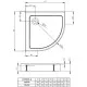 Приобрести Акриловый поддон 80x80 см Radaway Doros A Compact SDRA8080-05 в магазине сантехники Santeh-Crystal.ru