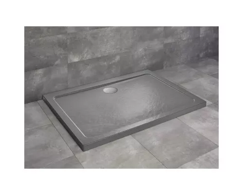 Приобрести Акриловый поддон 90x80 см Radaway Doros D Stone Anthracite SDRD9080-01-64S в магазине сантехники Santeh-Crystal.ru