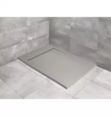 Поддон из литого мрамора 100x90 см Radaway Teos F Cemento HTF10090-74