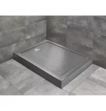 Акриловый поддон 120x80 см Radaway Doros F Compact Stone Anthracite SDRFP1280-05-64S