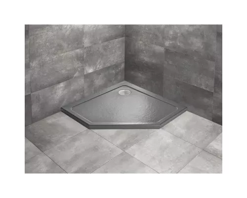 Приобрести Акриловый поддон 80x80 см Radaway Doros PT Stone Anthracite SDRPT8080-01-64S в магазине сантехники Santeh-Crystal.ru
