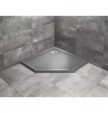 Акриловый поддон 90x90 см Radaway Doros PT Stone Anthracite SDRPT9090-01-64S