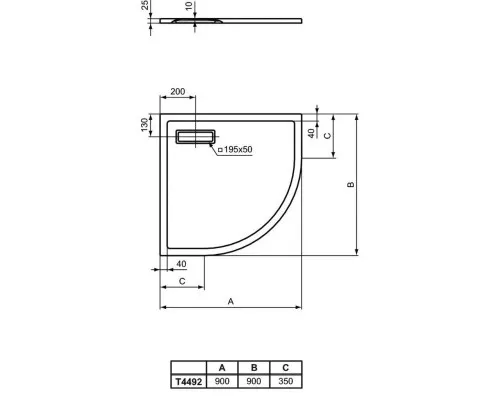 Заказать Акриловый поддон 90x90 см Ideal Standard Ultra Flat New T4492V1 в магазине сантехники Santeh-Crystal.ru
