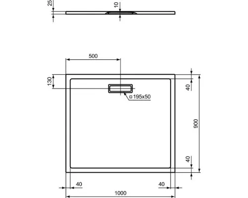 Приобрести Акриловый поддон 100x90 см Ideal Standard Ultra Flat New T4482V1 в магазине сантехники Santeh-Crystal.ru