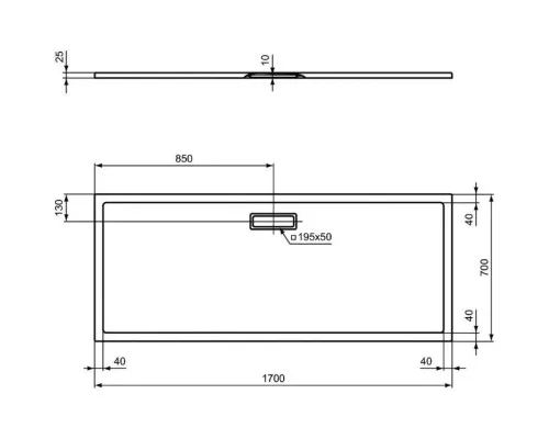 Заказать Акриловый поддон 170x70 см Ideal Standard Ultra Flat New T4479V1 в магазине сантехники Santeh-Crystal.ru