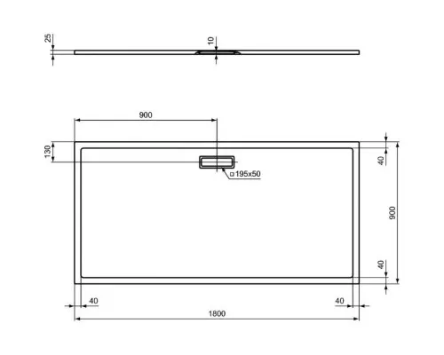 Заказать Акриловый поддон 180x90 см Ideal Standard Ultra Flat New T4487V1 в магазине сантехники Santeh-Crystal.ru
