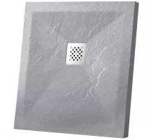 Душевой поддон из литого мрамора 90х90 см Vincea VST-4SR9090G