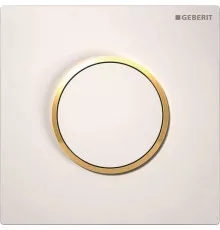 Система пневматического управления смывом писсуара, смывная клавиша типа 10 Geberit белый/позолота/белый 116.015.KK.1