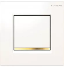 Система пневматического управления смывом писсуара, смывная клавиша типа 30 Geberit белый/позолота/белый 116.017.KK.1
