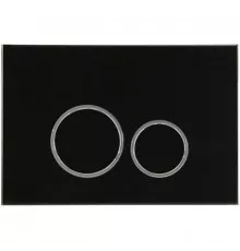 Кнопка смыва AltroBagno AltroBagnoPFP005DQ для инсталляции, черный матовый/хром/черный матовый